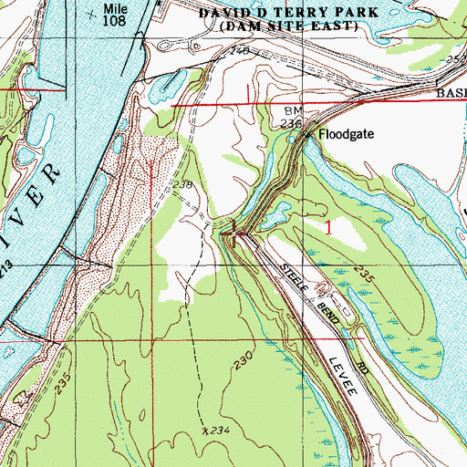 Topographic Map of Bethel Church, AR
