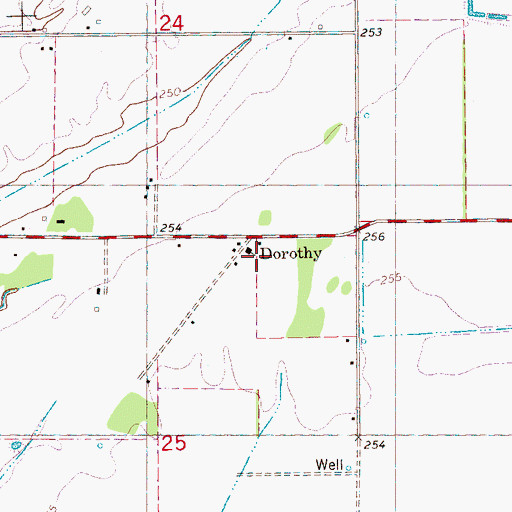 Topographic Map of Bethel Church, AR