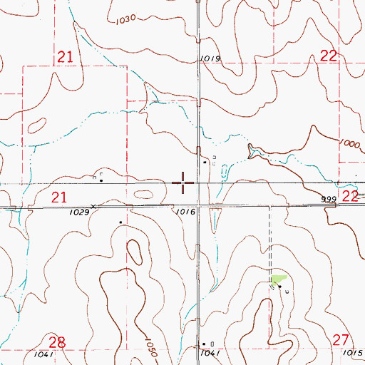 Topographic Map of Sinclair, IA