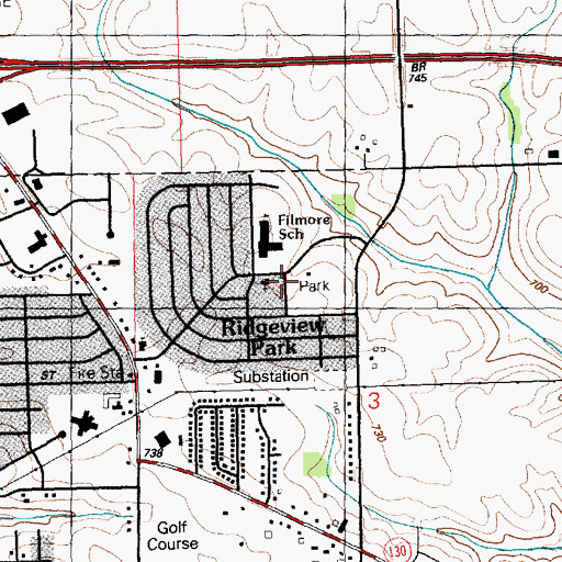 Topographic Map of Friends Church, IA