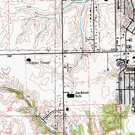 Topographic Map of Sovereign Grace Church, IA