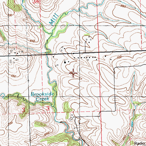 Topographic Map of Reorganized Church of Jesus Christ of Latter Day Saints, IA