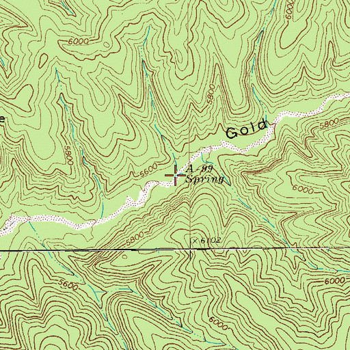 Topographic Map of A-ninetyone Spring, AZ
