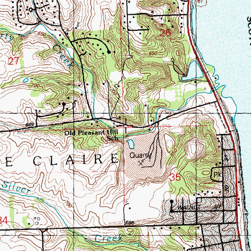 Topographic Map of Little Wayside Chapel, IA