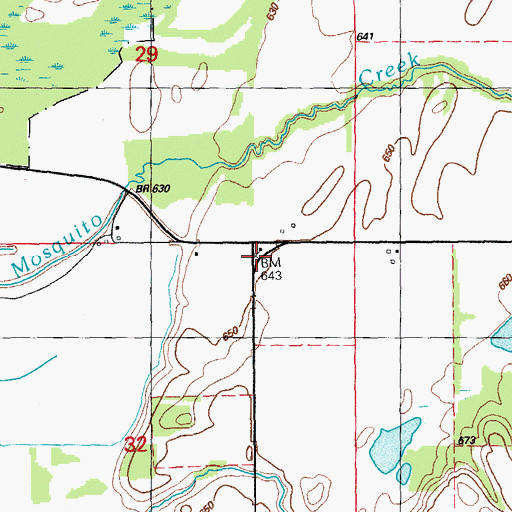 Topographic Map of Cedar Valley School (historical), IA