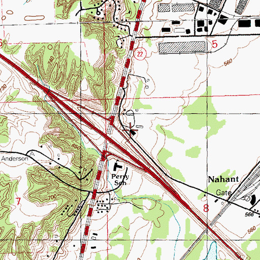 Topographic Map of Chapel Hill (historical), IA