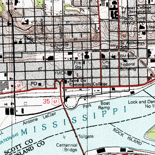 Topographic Map of Full Gospel Lighthouse (historical), IA