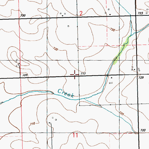 Topographic Map of Griebel School (historical), IA