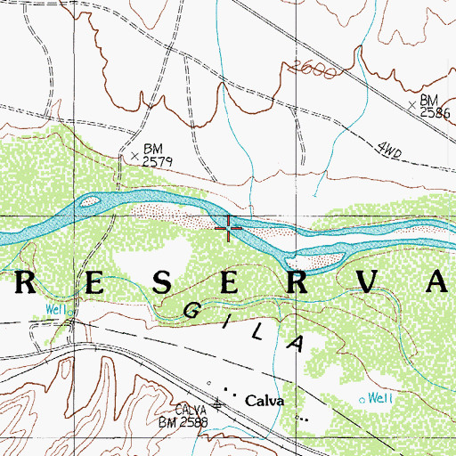Topographic Map of Fivemile Wash, AZ