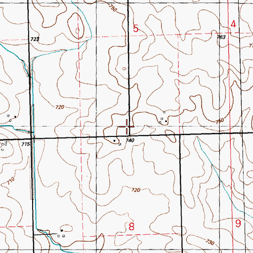 Topographic Map of Langbehn School (historical), IA