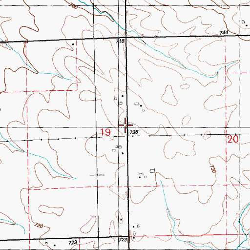 Topographic Map of Laurel Hill School (historical), IA