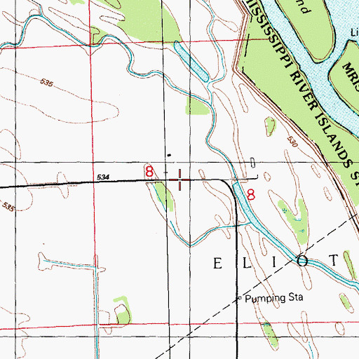 Topographic Map of Lone Star School, IA