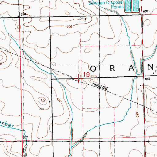 Topographic Map of Meints School (historical), IA