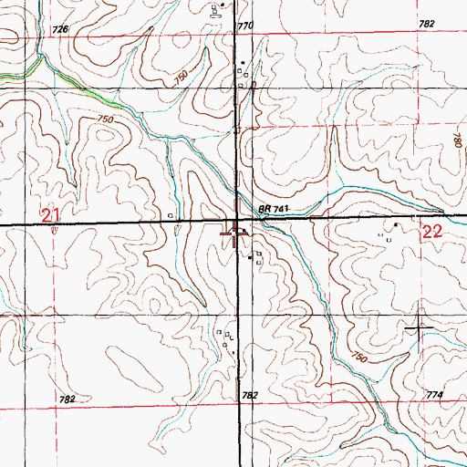 Topographic Map of Nolo School (historical), IA