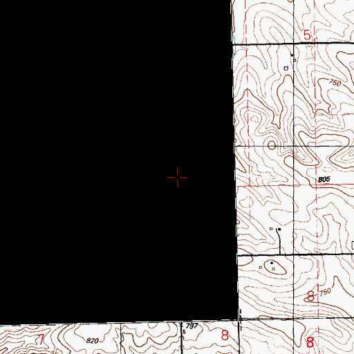 Topographic Map of Parker School (historical), IA
