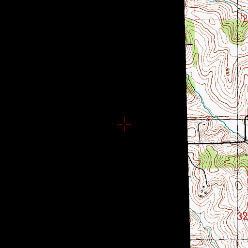 Topographic Map of Red Oak School (historical), IA