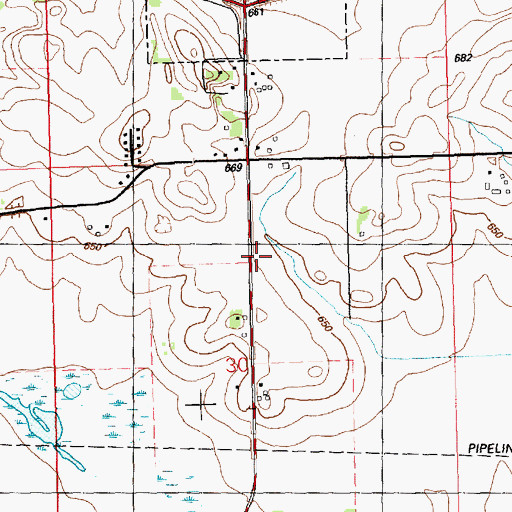 Topographic Map of Rural Home School (historical), IA