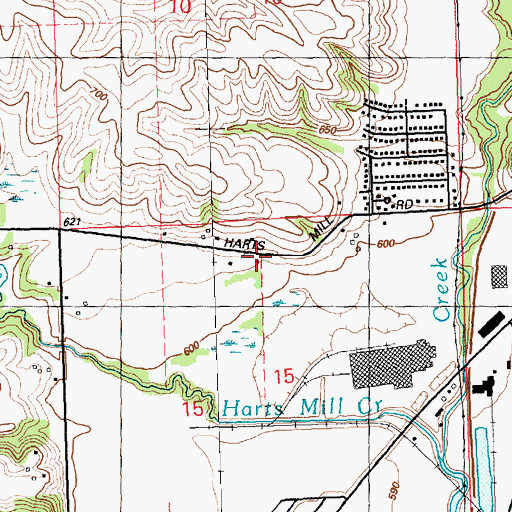 Topographic Map of Seymour School (historical), IA