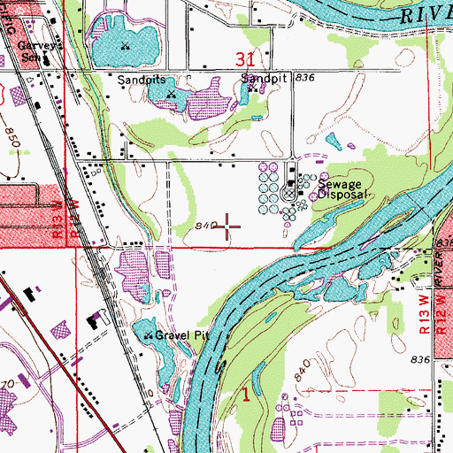 Topographic Map of Black Hawk County, IA