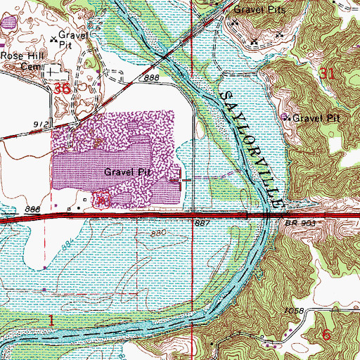 Topographic Map of Boone County, IA