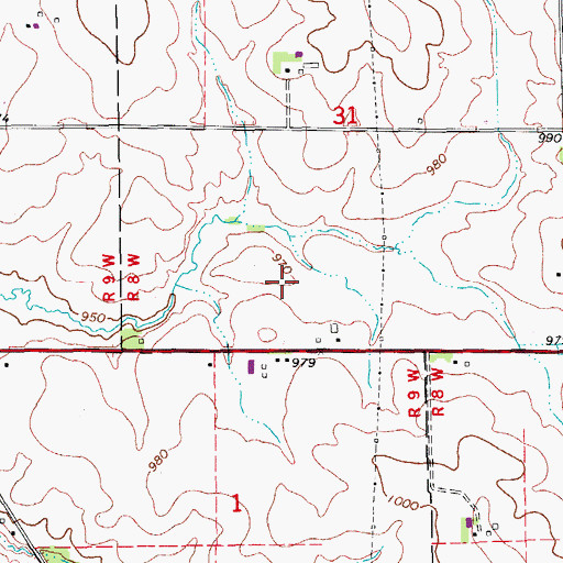 Topographic Map of Buchanan County, IA