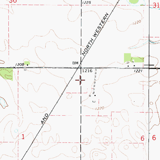 Topographic Map of Cerro Gordo County, IA