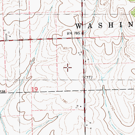 Topographic Map of Clinton County, IA