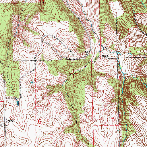 Topographic Map of Dubuque County, IA