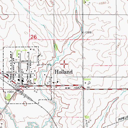 Topographic Map of Grundy County, IA