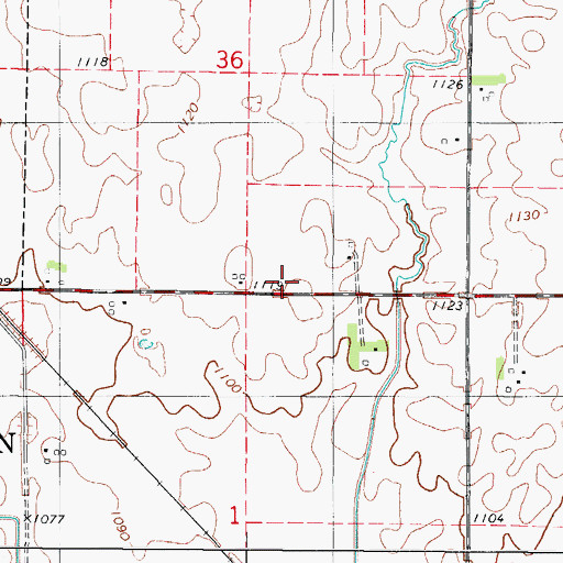 Topographic Map of Hamilton County, IA