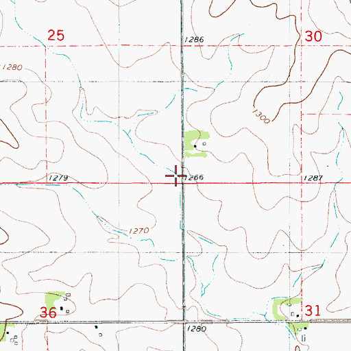 Topographic Map of Howard County, IA