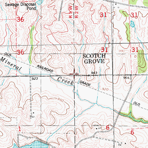 Topographic Map of Jones County, IA