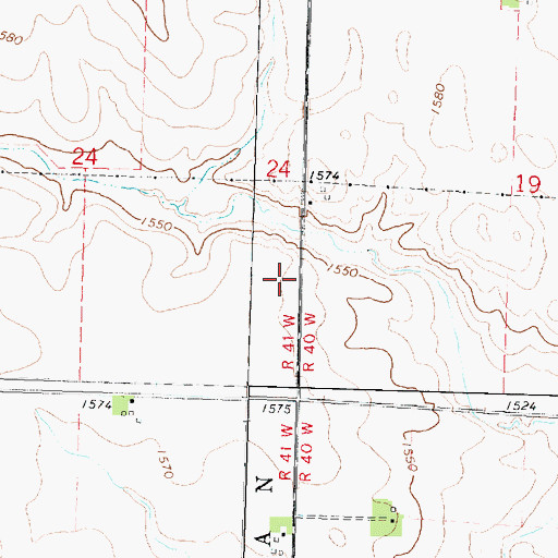 Topographic Map of Osceola County, IA