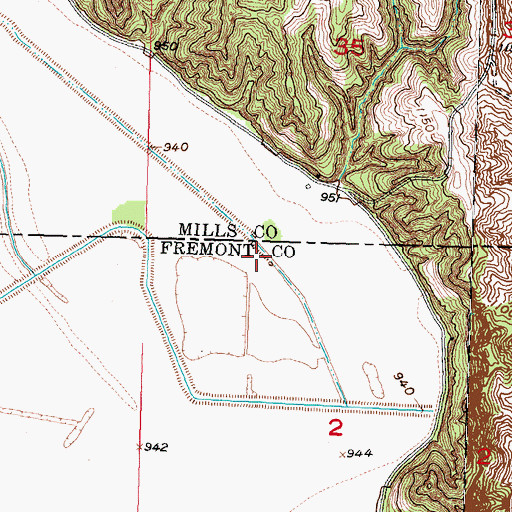 Topographic Map of Lake Wahaboncey (historical), IA