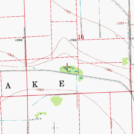 Topographic Map of Skunk Lake, IA