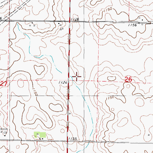 Topographic Map of Swan Lake (historical), IA
