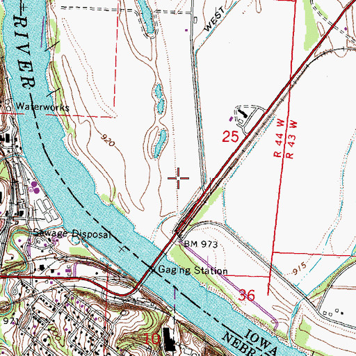 Topographic Map of East Port (historical), IA