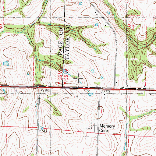 Topographic Map of Dayton (historical), IA