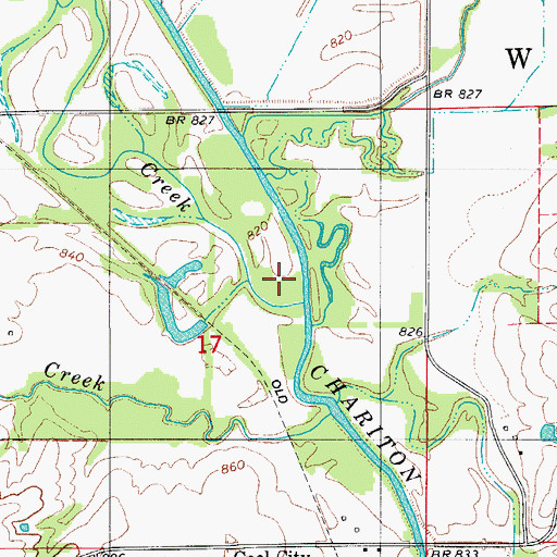 Topographic Map of Long Branch, IA
