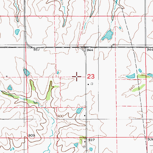 Topographic Map of Russellville (historical), IA