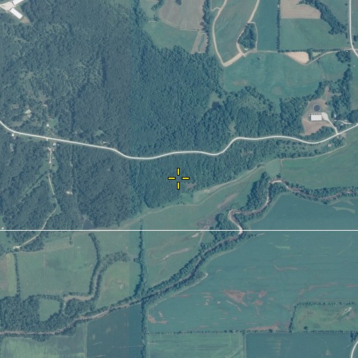 Aerial/Satellite Image of Oak Spring, IA