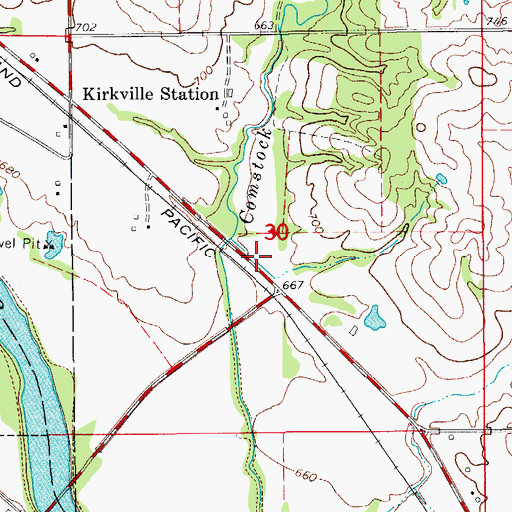 Topographic Map of Sand Stone (historical), IA