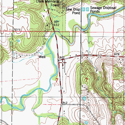 Topographic Map of Buffalo (historical), IA