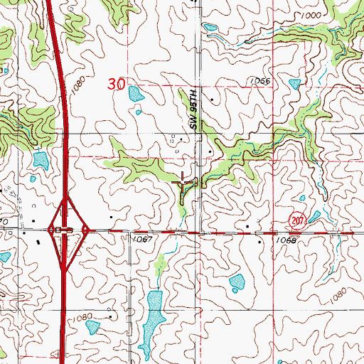 Topographic Map of Limestone Creek, IA