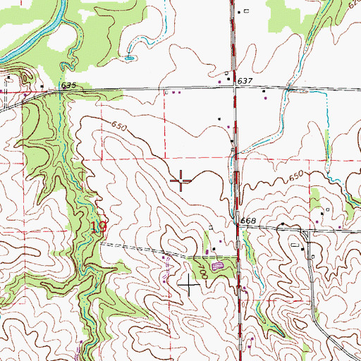 Topographic Map of Yatton (historical), IA