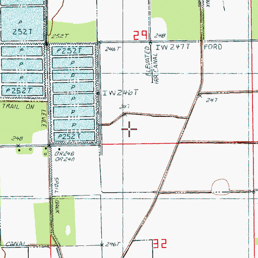 Topographic Map of Big Cypress Swamp, AR
