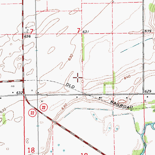 Topographic Map of Adams (historical), IA