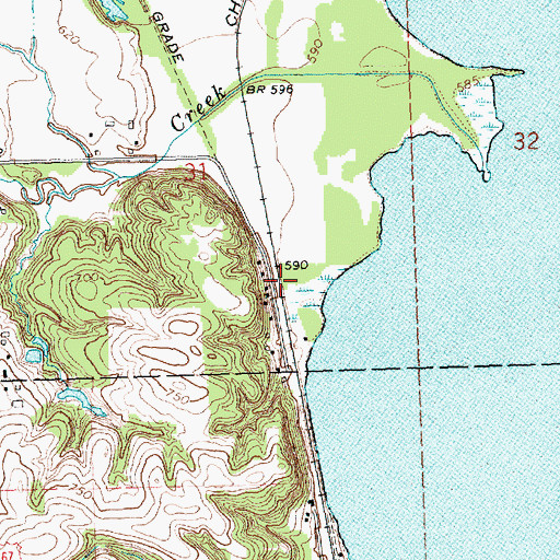 Topographic Map of Sibyl (historical), IA