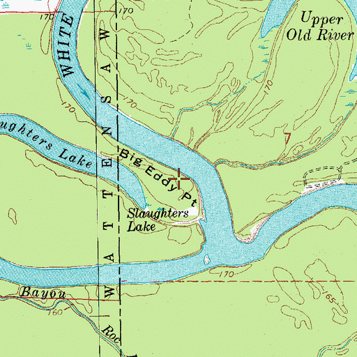 Topographic Map of Big Eddy Point, AR