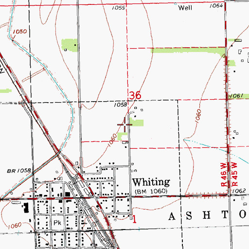 Topographic Map of Irish Lake, IA